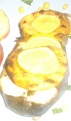 File de Crap cu garnitura de mere,