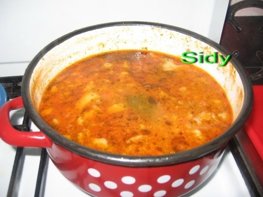 Pangasius   cu legume