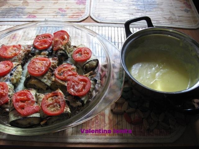 Rulouri de peste cu vinete