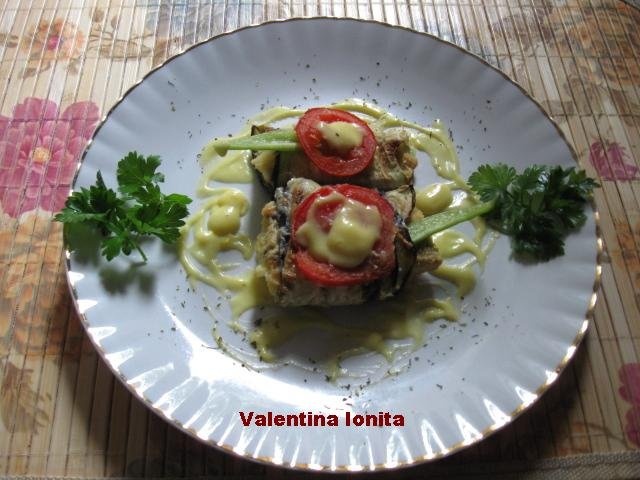 Rulouri de peste cu vinete