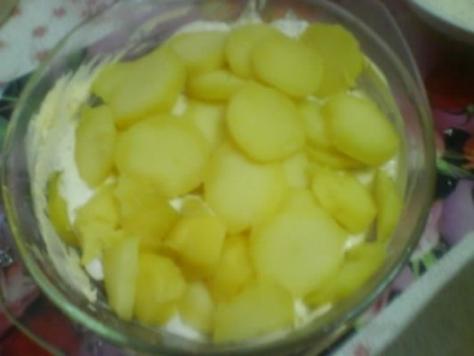 CARTOFI CU CAS LA CUPTOR