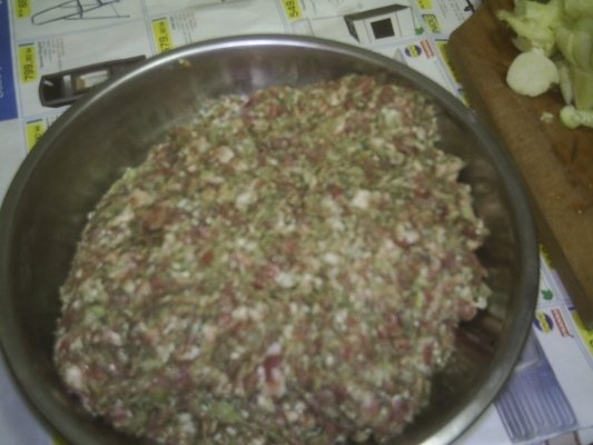 Ardei,dovlecei,rosii si sarmalute in frunza de vita cu carne