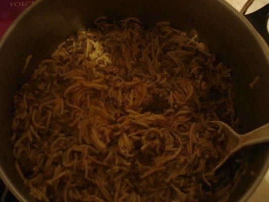 Spaghete cu carne tocata