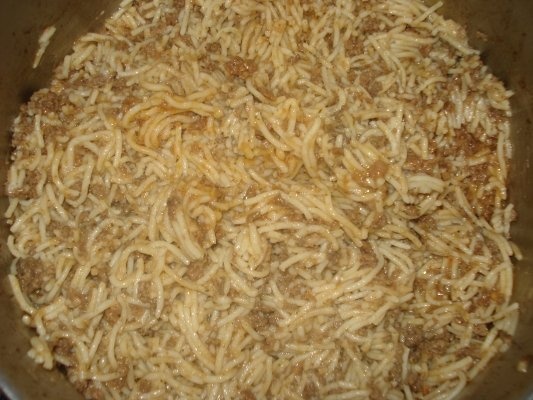 Spaghete cu carne tocata
