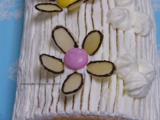 Rulada cu frisca si kiwi