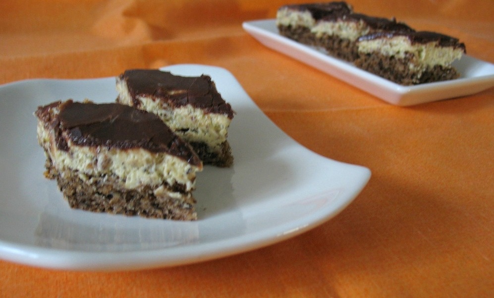 Prajitura cu nuci si crema de cafea