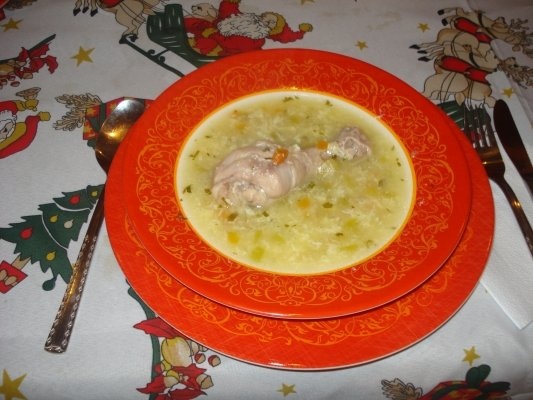 CIORBA DE PUI A LA GREC