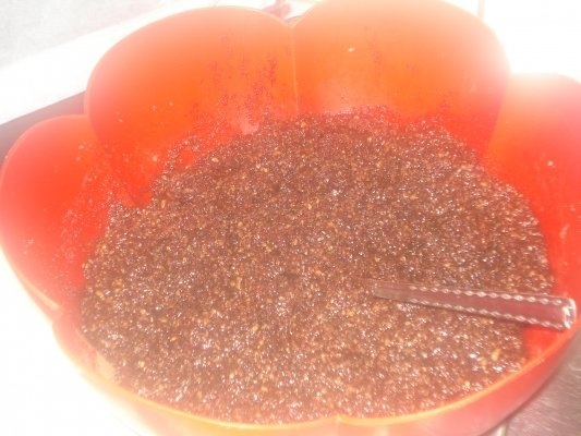 COZONAC CU CREMA DE CACAO, NUCI, STAFIDE SI MAC