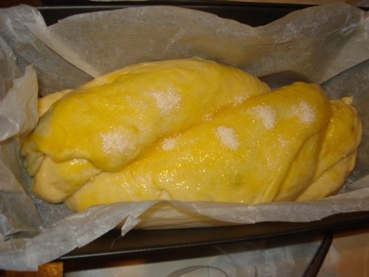 COZONAC CU CREMA DE CACAO, NUCI, STAFIDE SI MAC