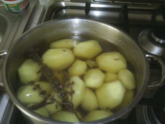 Cartofi la cuptor cu orez
