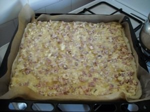 Pizza cu piept de pui si keizer