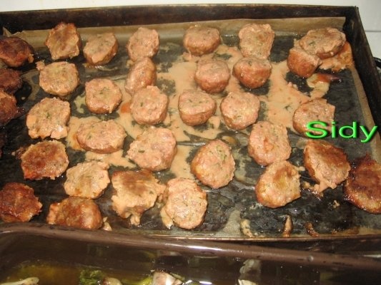 Chiftelute coapte in cuptor