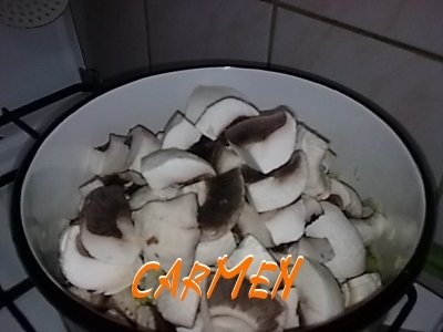 Tocanita cu vitel si ciuperci champignion