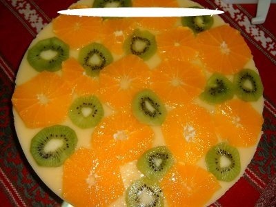 Tort de migdale cu crema de lamaie