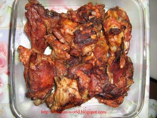 Friptura de miel cu garnitura de piure de cartofi