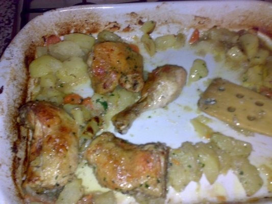 Copane cu cartofi la cuptor