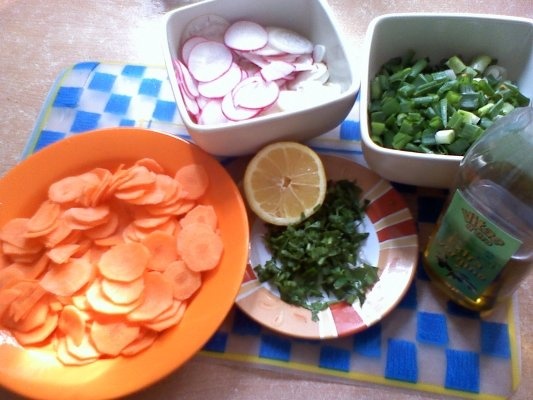 Salata de ridichi si castraveti