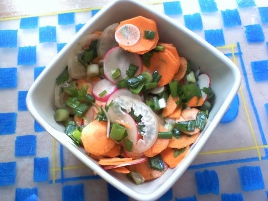 Salata de ridichi si castraveti