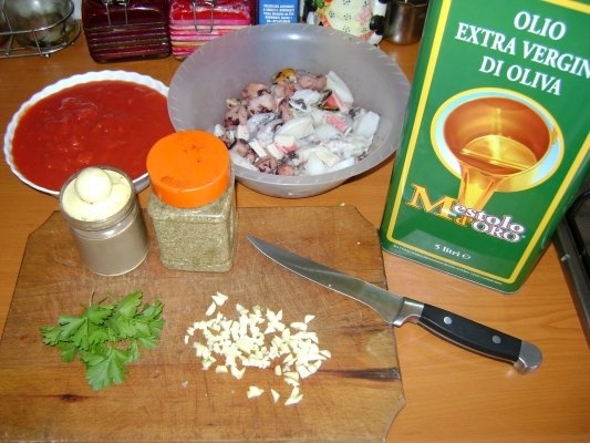 Linguine cu fructe de mare