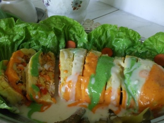 Rulada de cartofi cu carne