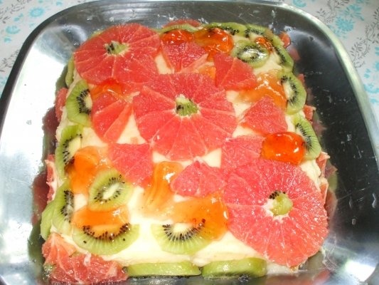 Tarta cu fructe rapida