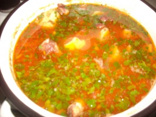 Tocanita de cartofi cu scarita afumata