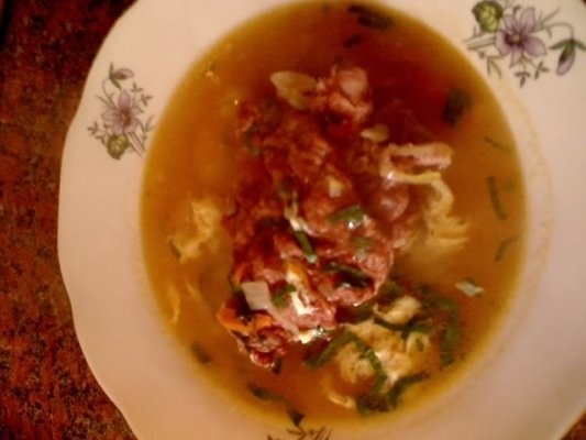 Ciorba cu afumatura