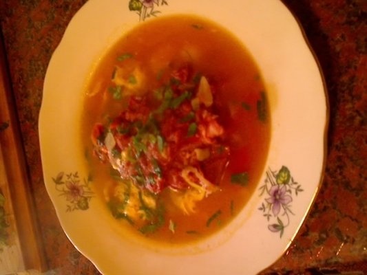 Ciorba cu afumatura