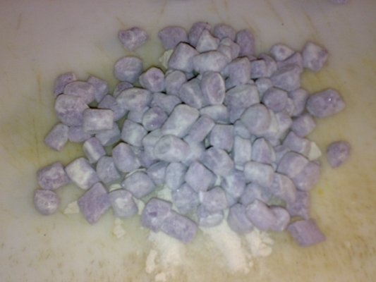 Gnochi de cartofi cu verdure si raci(gamberi)