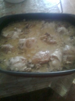 Pulpe de pui cu ciuperci