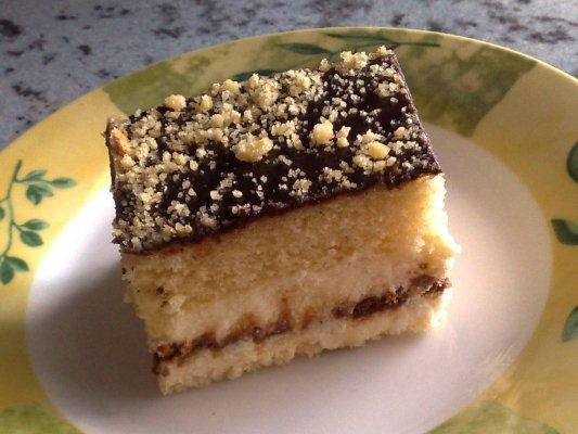 Prajitura cu biscuiti si crema de vanilie