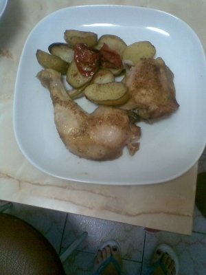 PULPE DE PUI LA CUPTOR CU CARTOFI NOI