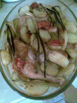 PULPE DE PUI LA CUPTOR CU CARTOFI NOI