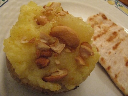 Cartofi dulci umpluti, copti de doua ori