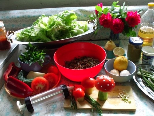 Limba rasol cu ciuperci si sos