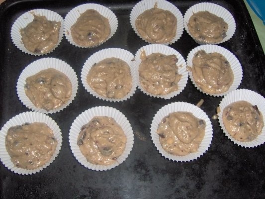 Mafinim cu ciocolata si fragi