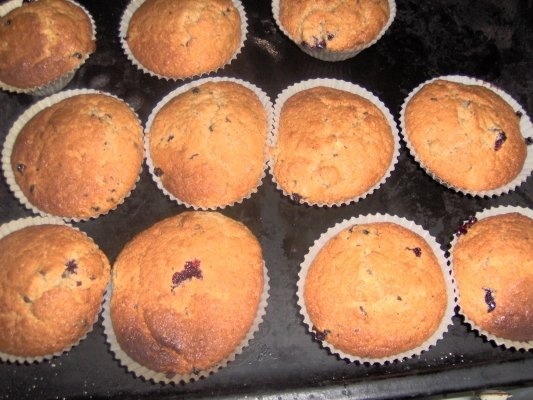 Mafinim cu ciocolata si fragi