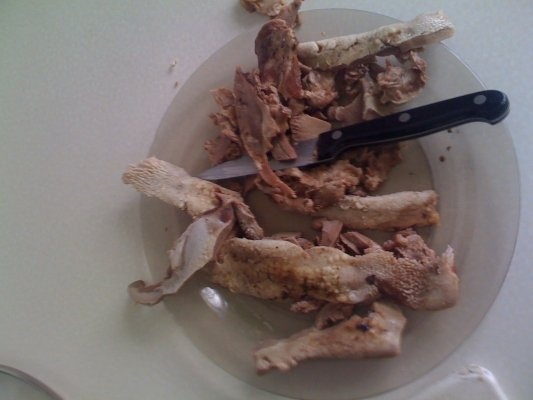 Limba de porc cu masline in sos tomat