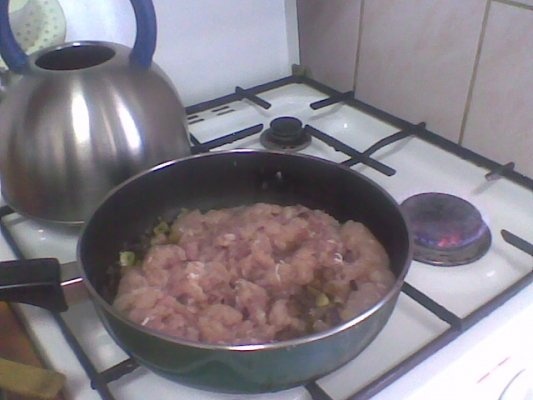 Lasagna cu carne tocata din piept de pui.