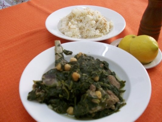 Mincare de spanac cu carne de miel(specific arab)