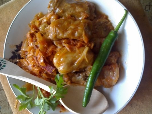 Sarmale in frunze de varza