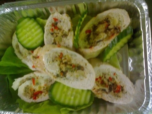 Rulada de pui cu ciuperci