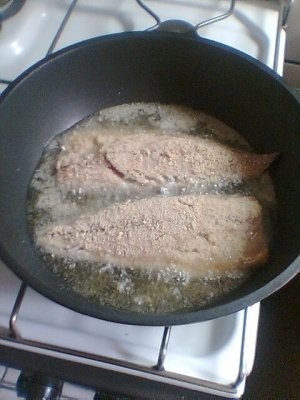 Peste cu sos de smantana