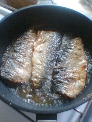 Peste cu sos de smantana