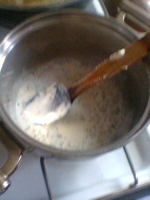 Peste cu sos de smantana