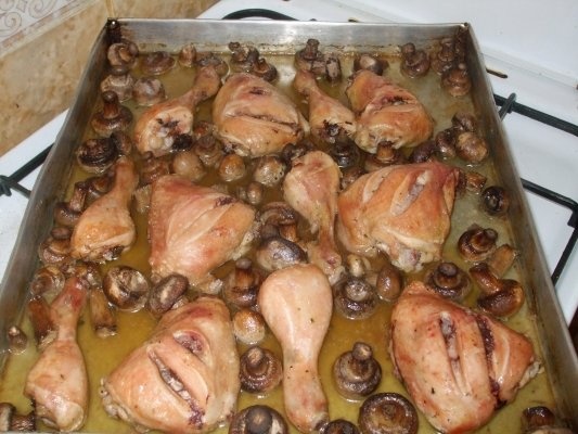 PULPE DE PUI CU CIUPERCI