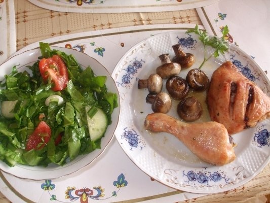 PULPE DE PUI CU CIUPERCI