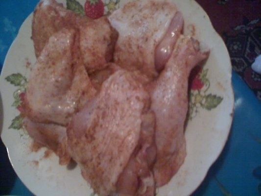 Pui cu legume in vas roman