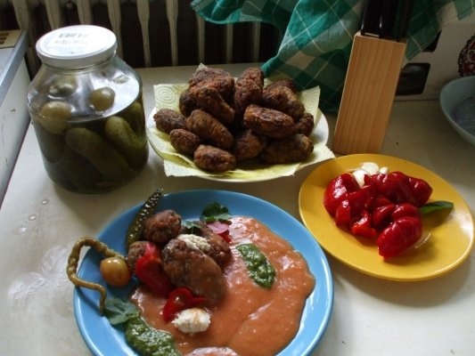 Chiftele de ciuperci cu legume