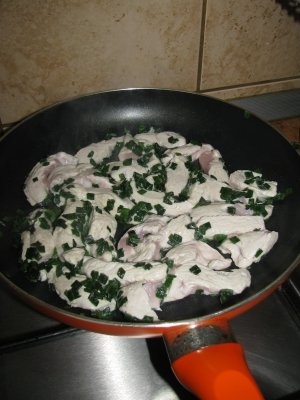 Curcan cu ciuperci si hrean